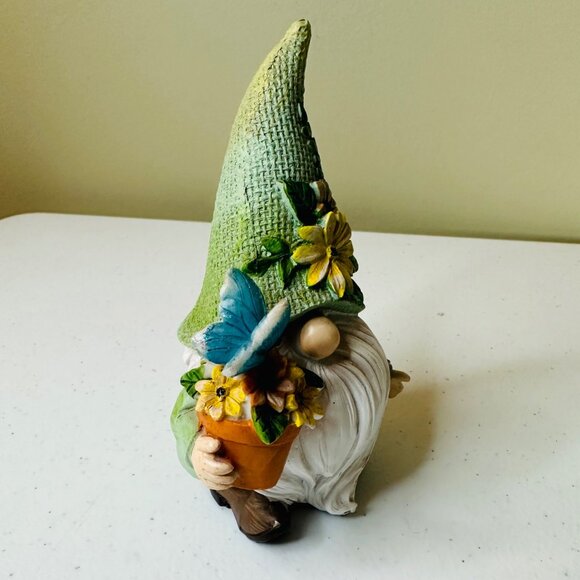 Spring Summer Easter gnomes farmhouse decoration tiered tray gnomes butterflies - Picture 7 of 14